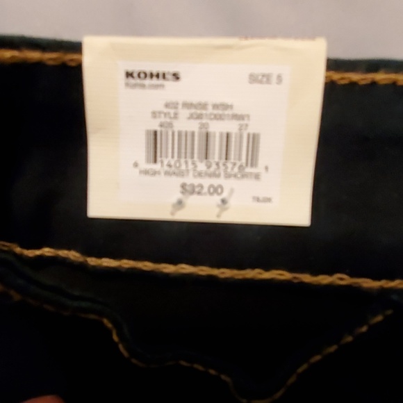 Dark blue denim shorts - Picture 2 of 9